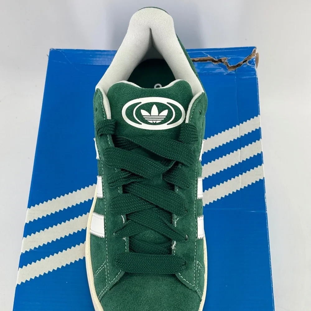 Adidas Campus 00s Mens 11.5 Dark Green White Suede Skate Sneakers H03472